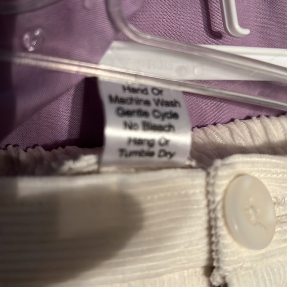 FANTAISIE KIDS Embroidered Lavender Top & Ivory Corduroy Pants - Picture 9 of 9